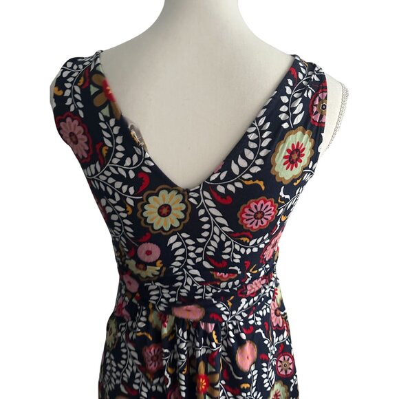 BODEN Multicolor Floral V Neck Dress Size US 4P - Picture 8 of 8